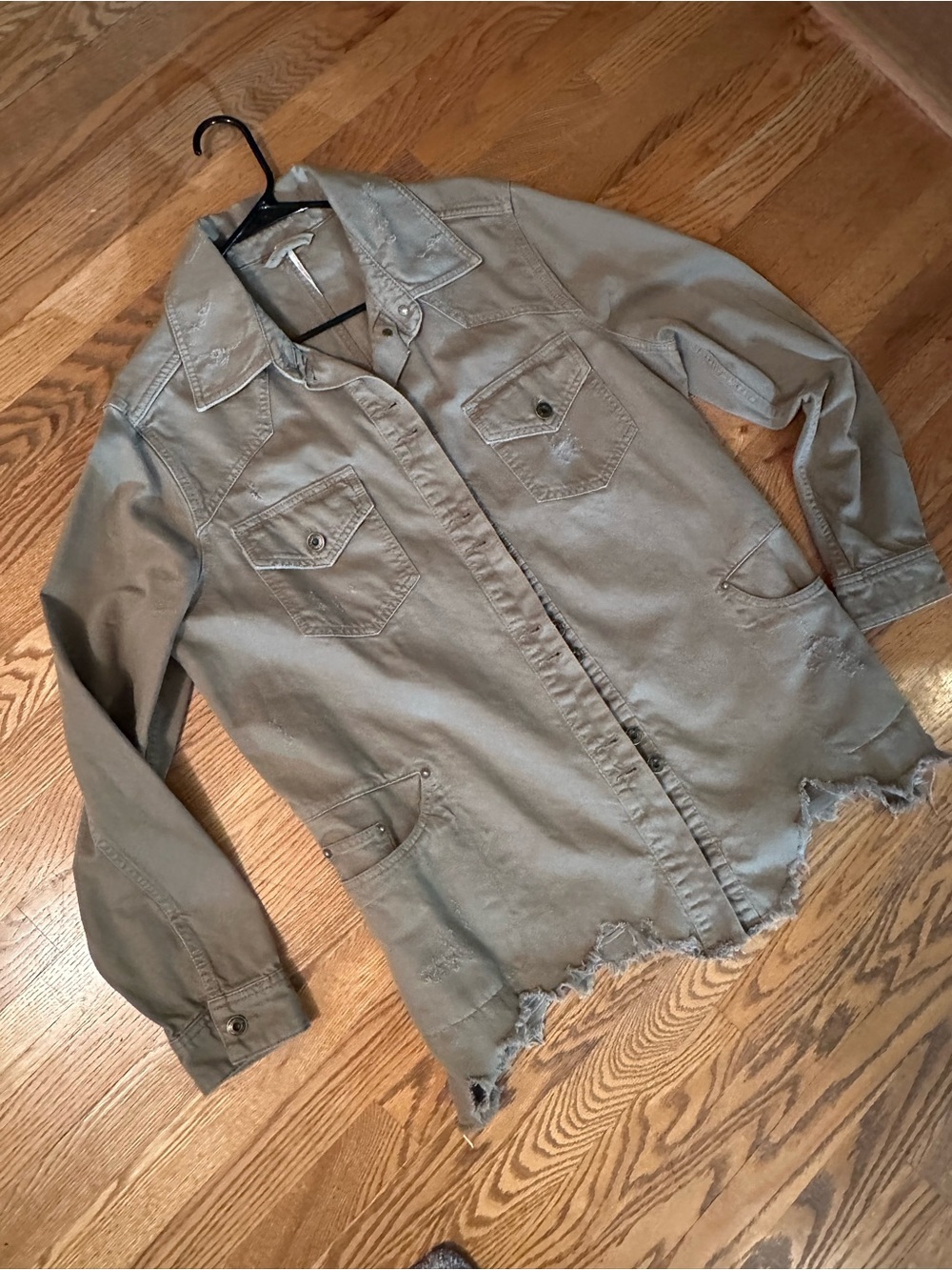 Free people moon child distressed jacket size medium